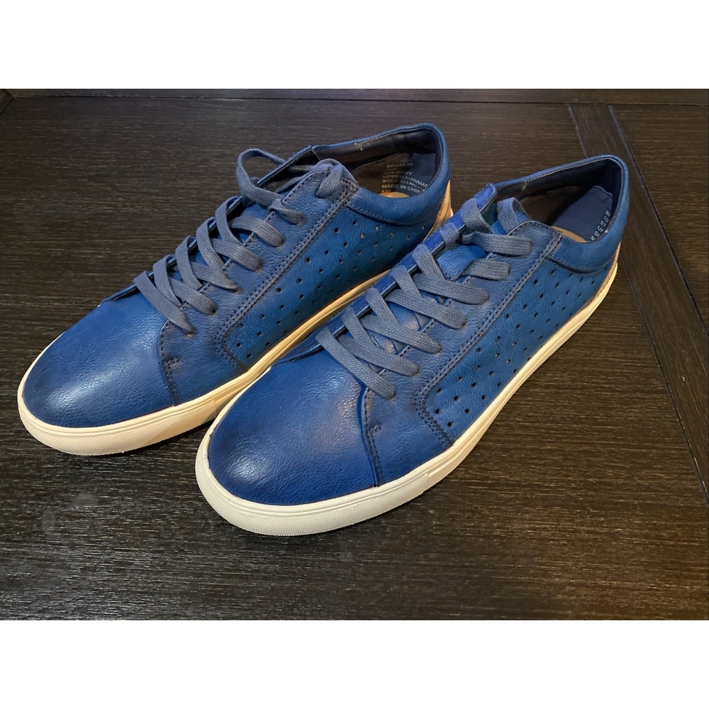 Steve Madden Tennis Shoes Navy Low‎ Fashion Suit Sneaker Sz 10 Branlin NEW